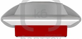 Прилавок расчетно-кассовый неохлаждаемый Марихолодмаш 2629 Илеть УН красный