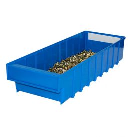 Ящик пластиковый Б 400х92х100 (синий)